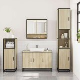 vidaXL 3-dijelni set kupaonskog namještaja boja hrasta sonome drveni | shoptok.hr
