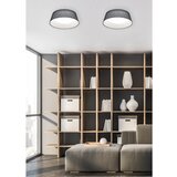  črna LED stropna svetilka s tekstilnim senčilom Ponts | Shoptok.si