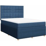  Krevet s oprugama i madracem plavi 140x200 cm od tkanine | shoptok.hr