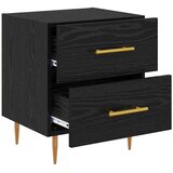  Noćni ormar s ladicama 2 pcs Crni hrast 40 x 35 x 47,5 cm | Eponuda.com