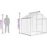 Vanjski kavez za ptice od aluminija 178 x 122 x 194 cm | shoptok.hr