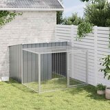  Kućica za pse s ograđenim prostorom antracit 153x194x110 cm pocinčani čelik | shoptok.hr