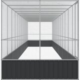  Kavez za ptice s produžetkom srebrni 1246x207x212 cm čelični | Eponuda.com