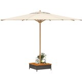  Pokrov za bazu suncobrana crni 70x70x25 cm poliratan i bagrem | Eponuda.com