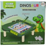  Edukativna magnetska ploča s dinosaurima, slagalica sa šarenim perlicama - zelena | shoptok.hr