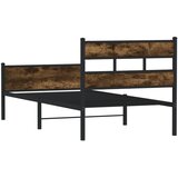  Okvir kreveta bez madraca dimljena boja hrasta 90x190 cm drveni | shoptok.hr