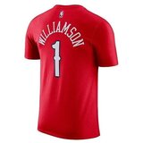 Nike Majice s kratkimi rokavi Nba New Orleans Pelicans Zion Williamson Statement Edition Rdeča | Shoptok.si