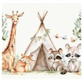  Dečiji luster KIDS ROOM 1xE27/60W/230V Ø 40 cm sa motivom životinja | Eponuda.com