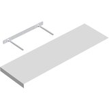 REGALUX Polica XL4 (3,8 x 80 x 24 cm, nosilnost: 12 kg, bela) Cene