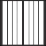  Vrata za pse 4 pcs Crna 60 x 60 cm Cinkani čelik | shoptok.hr