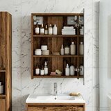  Kupaonski ormar s ogledalom Zidne Staro drvo 43 x 16 x 62.5 cm | shoptok.hr
