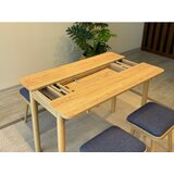 Hanah home vina mini 06 1048 oak dark blue set : sto, stolice i klupa