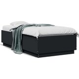 vidaXL Okvir za krevet crni 75 x 190 cm od konstruiranog drva | shoptok.hr