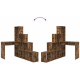  Kutni stol s policom Dimljeni hrast 101,5 x 149,5 x 149,5 cm | shoptok.hr