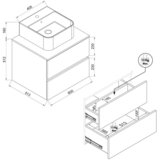 MID.YOU KOPALNICA antracit, medeni hrast | Shoptok.si