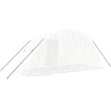  Staklenik s čeličnim okvirom bijeli 10 m² 5 x 2 x 2,3 m | shoptok.hr