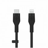 Belkin BOOST CHARGE Flex Silicone cable USB-C to Lightning - 2M - Black (CAA009bt2MBK) cene