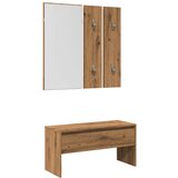 vidaXL Set namještaja za hodnik Umjetničko izrađeno drvo od hrasta | shoptok.hr