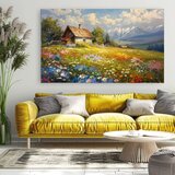  Slika na platnu šarena cvjetna livada | akrilni detalji | shoptok.hr