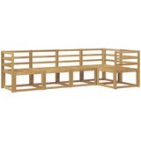  Set vanjskih sofa 5 pcs Bijela Čvrsto drvo akacije | shoptok.hr