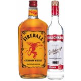 Fireball Akcija Cinnamon Whisky 33% 0.7L + Stolichnaya vodka 40% 0.7L cene