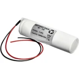 Akumulator za zasilno razsvetljavo poti umika 4000 mAh s kabli 2.4 V 24D4000S D 4000\, palica s kabli, (20439143)
