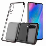 Onasi elegance tanek silikonski ovitek za xiaomi redmi note 9s / 9 pro - prozoren s črnim robom Cene