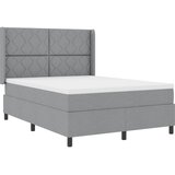  Krevet s opruga kutije Svijetlo siva 200 x 160 cm tkanina | shoptok.hr