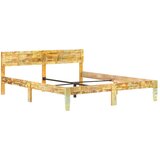  Okvir za krevet od masivnog obnovljenog drva 180 x 200 cm Smeđa | shoptok.hr