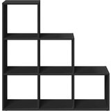 vidaXL Pregrada / regal za knjige 3 razina crni 99x29x99 cm drveni | shoptok.hr