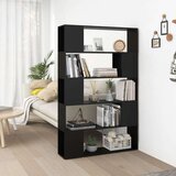 vidaXL Ormarić za knjige / sobna pregrada crni 100x24x155 cm iverica Cijene