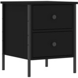 Maison Chic Nočna omarica - Nočna miza črna 40x42x50 cm inženirski les, (21690351) | Shoptok.si