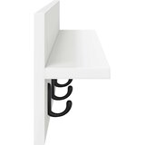  Vješalica za kapute na zidu Zidne Bijelo 80 x 10,5 x 18 cm | Eponuda.com
