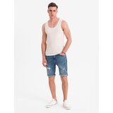 Ombre Men's cotton basic t-shirt with straps - white | shoptok.hr