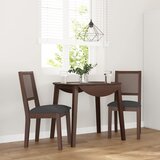 vidaXL Jedilni stoli z blazinami 2 kosa Brown Solid Wood Rubber | Shoptok.si