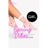 Spring Vibes Socks Love Hearts Model 04 White
