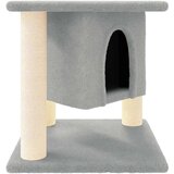  Penjalica za mačke sa stupovima za grebanje svjetlosiva 37 cm | shoptok.hr