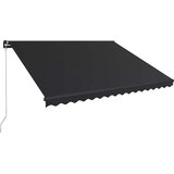 Tenda na ručno uvlačenje s LED svjetlima 450 x 300 cm antracit | Eponuda.com