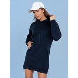 DStreet Bluza damska długa z kapturem oversize TIMMY granatowa | shoptok.hr