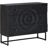 Ormar s ladicama s ladicama Crna 75 x 30 x 65 cm