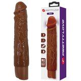 Pretty Love 2027 VIBRACIJSKI PENIS Pretty Love Oscric Brown (22 cm) - realističen vibrator, 10 vibracij, fleksibilen, USB polnjenje | Shoptok.si