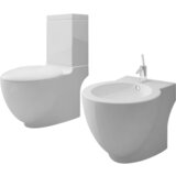vidaXL Set Bela Keramična WC &Scaron;koljka in Bide cene