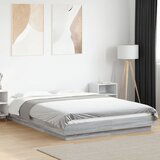 Maison Chic Posteljni okvir - Dvoposteljna postelja - Zakonska postelja siva sonoma 120x190 cm inženirski les-J15120, (21767256) | Shoptok.si