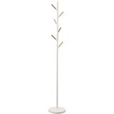 YAMAZAKI Bel obešalnik z detajli iz bukovega lesa Plain Pole Hanger Cene