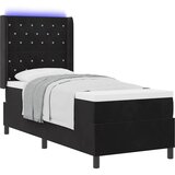  Krevet s opruga kutije s madracem Crna 80 x 200 cm Baršun | shoptok.hr
