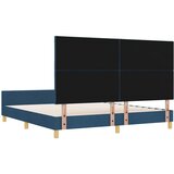  Krevetna konstrukcija s uzglavljem Plava 180 x 200 cm tkanina | shoptok.hr