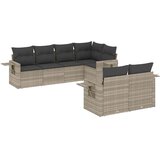  7-dijelni set vrtnih sofa svjetlosivi od poliratana | shoptok.hr