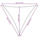 Jedro protiv sunca od tkanine trokutasto 4,5 x 4,5 x 4,5 m žuto | shoptok.hr
