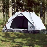 The Living Store Šotor za kampiranje za 3 osebe bel zatemnjen hitra postavitev - Šotor Za Kampiranje, (21456384) Cene