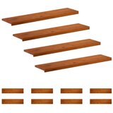  Stepenica 12 kom. 110 x 30 x 2 cm Smeđa Čvrsto Hrastovo Drvo - Smeđa 110 x 30 x 2 cm 12 | shoptok.hr